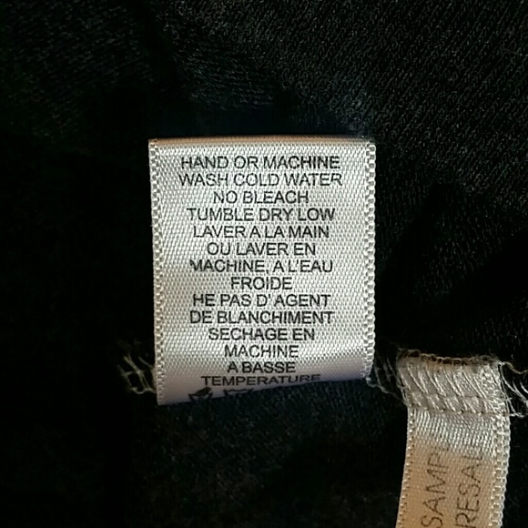 Wildfox S Bolo Tie On Black Sweater Burnout Small - Picture 6 of 8